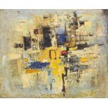 Cheong Soo Pieng (Singaporean, 1917-1983), abstraction, signed and and dated (19)61 l.c., oil on