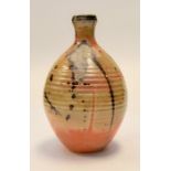 Harriet Coleridge. Stoneware bottle. Height 26cm x 14cm wide. Taught by Alan Caiger-Smith