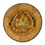 Charles Barker (British, 20th Century), a slipware pottery charger in the Thomas Toft tradition,