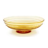 Whitefriars golden amber bowl c.1940