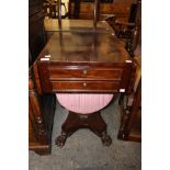 A 19th Century mahogany work table