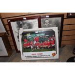 Three Manchester United prints