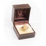 A 9ct gold gents signet ring, Birmingham 1942, size U½,