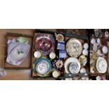Four boxes of ceramics to include a quantity of dinner plates (mostly seconds) teawares including