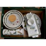 Port Meirion "The Botanic Garden" to include two bowls, quiche dish, tray,