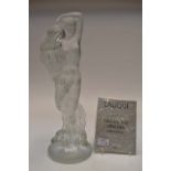 A Rene Lalique limited edition frosted and clear crystal figure "Grande Nue Nereides",