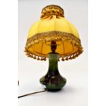 Mid 20th Century Moorcroft lamp - 17 cms high approx,