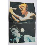 David Bowie poster bought at Bingley Hall Staffs, Bowie 1 tour,