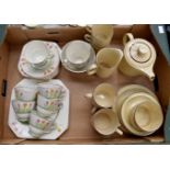 Palissy crocus pattern 1930 tea set,