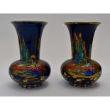 Stoke on Trent Arcadian ware blue lagoon,