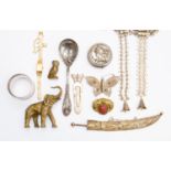 A collection of assorted jewellery and silverware,