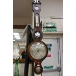 A 19th Century mahogany banjo barometer,