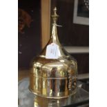 An Arabian brass hinged box,