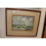 The Gravel Pit, Woodbury Common", watercolour, signed,
