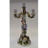 German porcelain candelabra