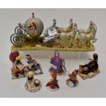 Disney's Cinderella figurine collection by Royal Doulton entitled "Showcase collection";