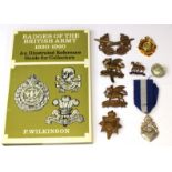 Book: Badges of the British Army by Fred Wilkinson: WW1 Buffs cap badge with another slider broken: