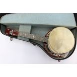 Ukulele banjo, Dallas model B, badged "George Formby",