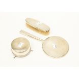 Silver Birmingham 1940's dressing table hand mirror,