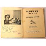 Annette Mills, "Muffin the Mule", 1949 first edition, signed by the author and Muffin,