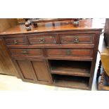 A late 19th Century mahogany sideboard.