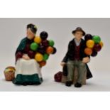 Two Royal Doulton figures HN1315 The Old Balloon Seller and HN1954 The Balloon Man (2)