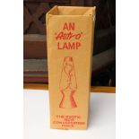 A 1960's lava lamp,