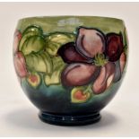 Pale green late 20th Century jardiniere Moorcroft planter - 14 cms high and 14 cms diameter approx