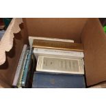 Antique reference books including the History of Art (1 box)