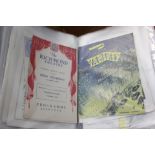 Three bound folios of theatre programs