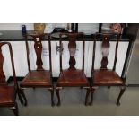 An Edwardian mahogany dining room suite,