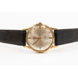 A gents Rotary Incabloc wrist watch, circa 1960'-70's, 17 jewels champagne dial,