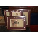 Five framed and glazed Vanity Fair print depicting: Statesmen from 1869 (5)