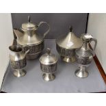 A collection of Norwegian - W.M.F - group Kyrre - Norse tin pewter styled by B.J.