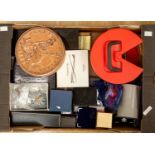 A collection of assorted jewellery boxes, presentation boxes, display cases, bead organiser,
