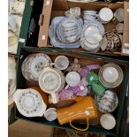 Poole Pottery, coffee pot and casserole dish, a Solian Ware coffee percolator and sugar bowl,