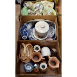 Assorted ceramics, including Carlton Ware leaf dishes, Fieldings Widdicombe Fair,
