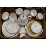 Two Royal Doulton six piece tea sets, cups, saucer,