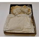 A collection of vintage lace to include; a cream lace Edwardian blouse,