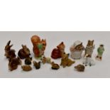 Collection of Beswick; rabbits, ginger cat,