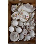 A collection of Royal Crown Derby Derby Posies china pattern, including eight piece tea service,