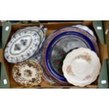 Collection of late 19th Century ceramics, early 20th Century dinner wares including bread plate,