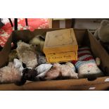A collection of assorted Teddy bears to include Pam Howell and others (one box)
