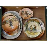 Royal Doulton 1920's circa series ware Q together with two Doulton IZNIK patterned plates,