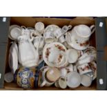 Royal Albert Silver Maple part tea set together with Paragon English Rose part set with teapot etc,