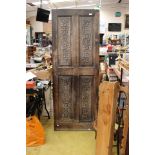Carved door and gilt wood console support/pillar