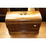 Sewing machine in wooden case,