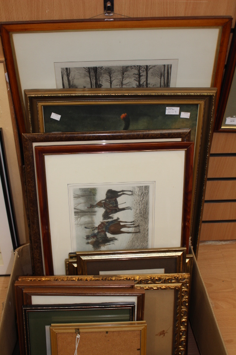 A collection of Napoleonic interest, assorted prints, etchings, etc, framed, of varying sizes,