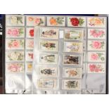 Six complete sets of Wills and Players Cigarette cards, in plastic sleeves in one folder,