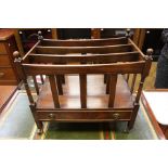 A reproduction mahogany Canterbury,